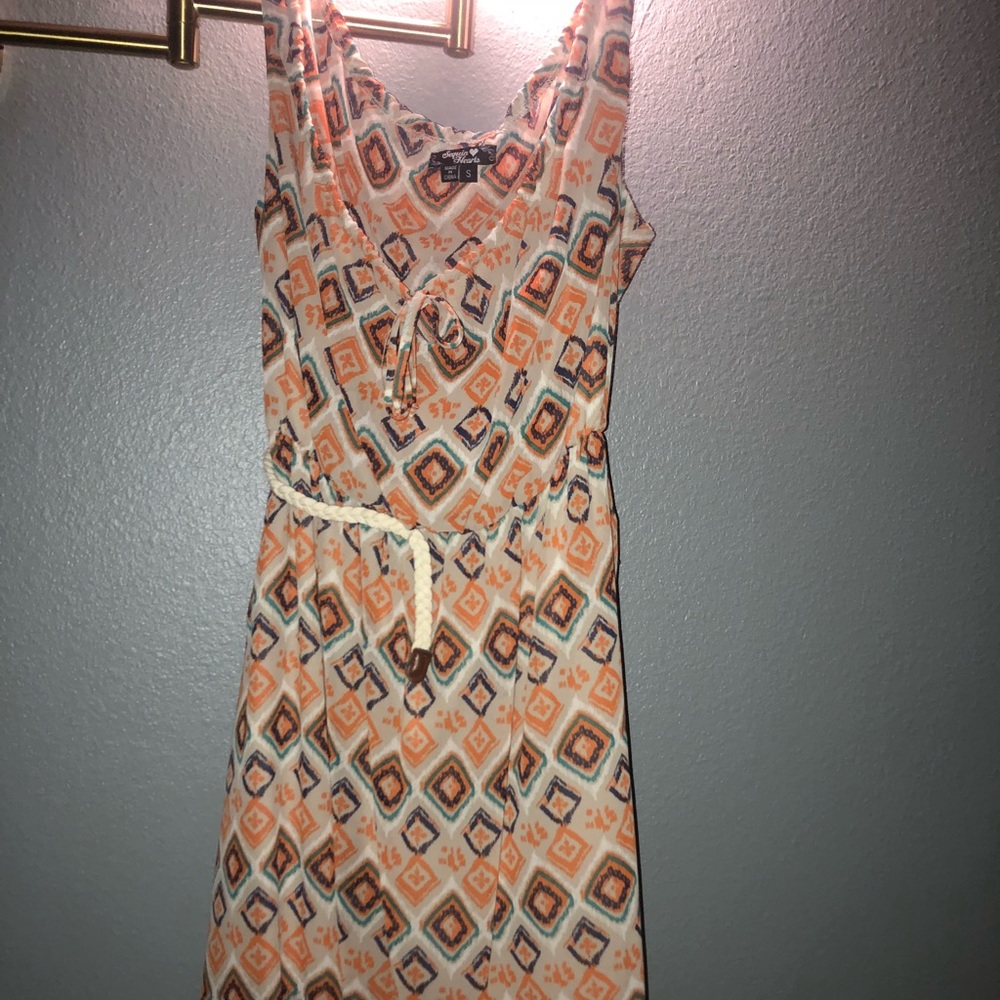 high-low belt dress